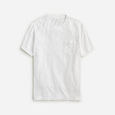 Broken-in short-sleeve pocket T-shirt