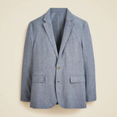 Ludlow Slim-fit unstructured suit jacket in Irish cotton-linen blend