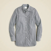Tall classic-fit washed cotton poplin shirt in stripe