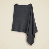 Cashmere-wool blend poncho
