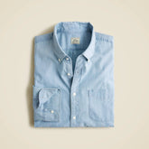 Organic cotton chambray shirt in five-year wash