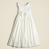 Girls' flutter-sleeve dress