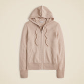 Cashmere full-zip sweater-hoodie