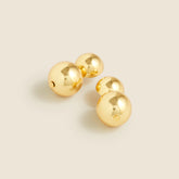 Metallic ball earrings