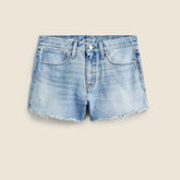 Relaxed denim short in chestnut wash
