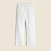 Slim wide-leg jean in white wash