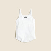 Vintage rib shelf-bra tank top