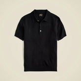 Cashmere short-sleeve sweater-polo