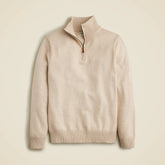Heritage cotton half-zip sweater