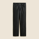 Slim wide-leg pant in faux leather