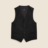 Ludlow Slim-fit tuxedo vest in Italian wool