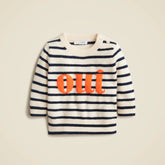 Limited-edition baby cashmere "oui" crewneck sweater