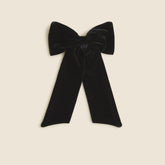 Velvet bow hair clip