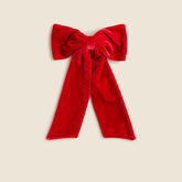 Velvet bow hair clip