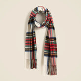Cashmere-blend scarf in plaid