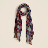 Cashmere-blend scarf in plaid