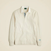 Rugby shirt with striped placket