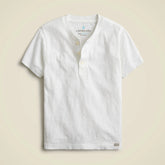 Kids' short-sleeve garment-dyed henley