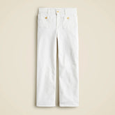 Sailor slim wide-leg jean in white
