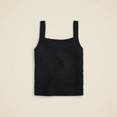 Basket-stitch sweater-tank
