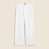 Creased summer trouser in cotton-linen blend