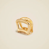 Metallic claw hair clip