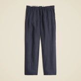 Classic-fit linen trouser