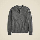 Vintage-wash cotton henley