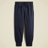 Kids' garment-dyed slim-slouchy jogger pant in terry