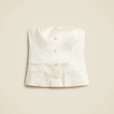 Anna October© X J.Crew corset top in stretch satin