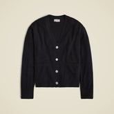 Cashmere patch-pocket cardigan