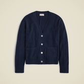 Cashmere patch-pocket cardigan