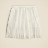 Girls' pleated midi skirt in tulle