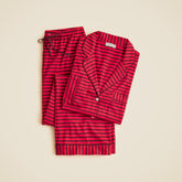 Dreamy cotton-blend pajama pant set in stripe