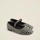 Girls' jewel-embellished ballet flats