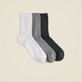 Ribbed trouser socks three-pack