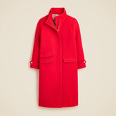 Long Toscana coat in Italian stadium-cloth wool blend