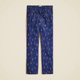 Flannel pajama pant in print
