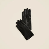 Leather tech-touch gloves