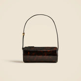 Bordeaux bag in tortoise-print leather