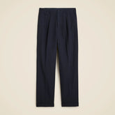 Crosby Classic-fit suit pant in garment-dyed Italian cotton-linen blend