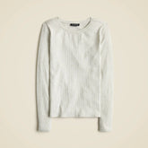 Vintage rib long-sleeve T-shirt with embellishments