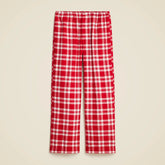 Pajama pant in plaid cotton flannel