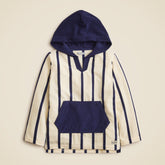 Kids' hooded pullover in towel terry
