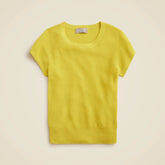 Ribbed featherweight cashmere T-shirt