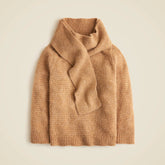 Pullover sweater with scarf