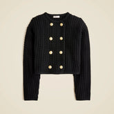 Double-breasted sweater-jacket