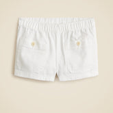 Girls' swing-set short in garment-dyed chino