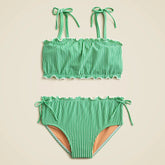 Girls' lettuce-edge two-piece swimsuit