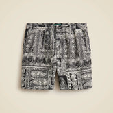 5.5'' Pier linen short in batik print